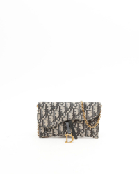 Christian Dior Small Saddle Pouch Chain Bag