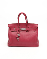 Hermès Birkin 35 Rubis Clemence Bag