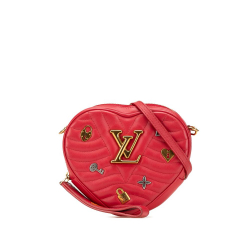 Louis Vuitton B Louis Vuitton Red Calf Leather skin Embellished New Wave Love Lock Crossbody Italy