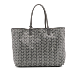 Goyard B Goyard Gray Coated Canvas Fabric Goyardine Saint Louis PM France