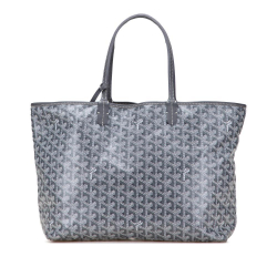 Goyard B Goyard Gray Coated Canvas Fabric Goyardine Saint Louis PM France