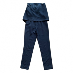 Intermix Schwarzer trägerloser Jumpsuit