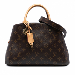 Louis Vuitton Montaigne BB Canvas Top-handle Handbag Monogram