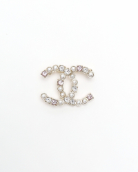 Chanel Coco Mark Rhinestone Brooch