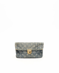 Louis Vuitton Monogram Denim Pratt Clutch