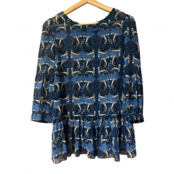 Trussardi Jeans Iconic Greyhound Print Blouse