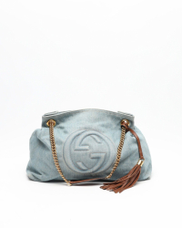 Gucci GG Soho Denim Shoulder Bag