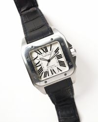 Cartier Santos 100 XI 41mm Ref 2656 Full Set 2006 Watch