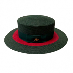Gucci NEW Straw Hat 57 – Signature Web Band & Bee Detail