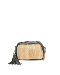 Saint Laurent Lou Raffia Camera Bag