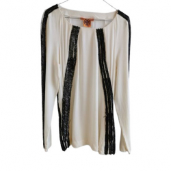 Tory Burch Seidenbluse mit Pailletten