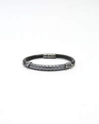Bottega Veneta Intrecciato Leather Bracelet