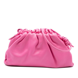 Bottega Veneta B Bottega Veneta Pink Lambskin Leather Leather Lambskin The Mini Pouch Crossbody Italy