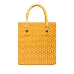 Goyard B Goyard Yellow Coated Canvas Fabric Goyardine Comores Tote GM France