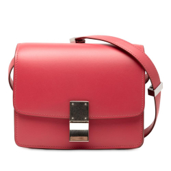 Celine AB Celine Red Calf Leather Small skin Classic Box Italy