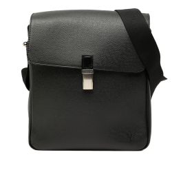 Louis Vuitton AB Louis Vuitton Black Taiga Leather Leather Taiga Yaranga France