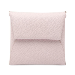 Hermès A Hermès Pink Light Pink Calf Leather Epsom Bastia Coin Purse France