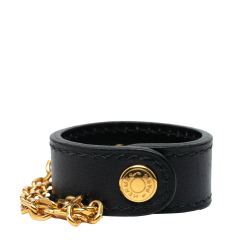 Hermès AB Hermès Black Calf Leather Swift Glove Holder France