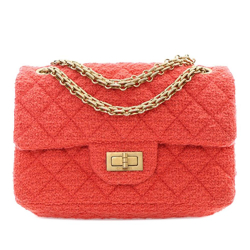 Chanel AB Chanel Red Tweed Fabric Mini Reissue 2.55 Single Flap 224 France