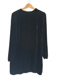 Cos Black velvet dress
