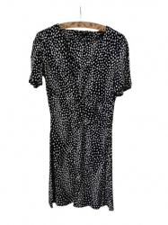 Maje Schwarzer und weißer Mantel