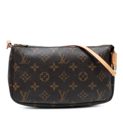 Louis Vuitton B Louis Vuitton Brown Monogram Canvas Fabric Monogram Pochette Accessoires France