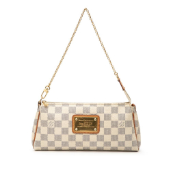 Louis Vuitton B Louis Vuitton White Damier Canvas Fabric Damier Azur Eva France
