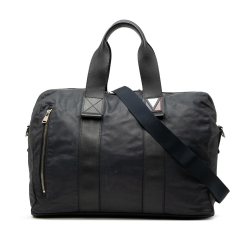 B Louis Vuitton Blue Navy Calf Leather skin V Line Start PM France