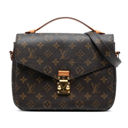 Louis Vuitton B Louis Vuitton Brown Monogram Canvas Fabric Monogram Pochette Metis France