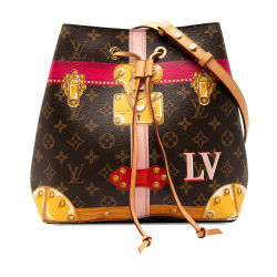 Louis Vuitton AB Louis Vuitton Brown Monogram Canvas Fabric Monogram Summer Trunks Neonoe France