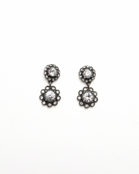 Christian Dior Rhinestone Dangling Earrings