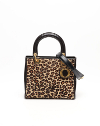 Christian Dior Medium Leopard Lady Dior Bag