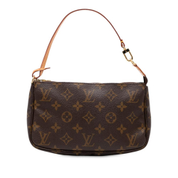 Louis Vuitton B Louis Vuitton Brown Monogram Canvas Fabric Monogram Pochette Accessoires France