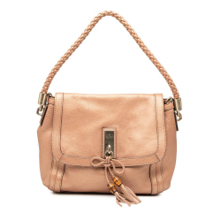 Gucci B Gucci Brown Light Brown Calf Leather Bella Satchel Italy