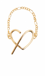 Claudie Pierlot Gold Herz Kette Ring