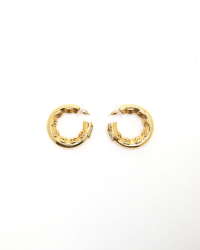 Chanel Coco Mark Hoop Earrings