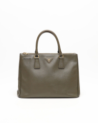 Prada Large Saffiano Lux Galleria Double Zip Bag