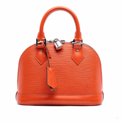 Louis Vuitton Alma BB Epi Leather Top-Handle Handbag Orange