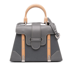 Goyard AB Goyard Gray Calf Leather Saigon Structured MM France