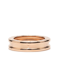 Bvlgari AB Bvlgari Pink Rose Gold 18k Rose Gold Metal 18K Rose Gold B.Zero1 One Band Ring Italy