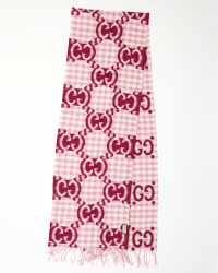 Gucci GG Jaquard Wool Scarf