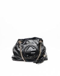 Gucci Patent Soho Chain Tote Bag