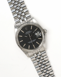 Rolex Datejust 36mm Ref 1603 Rare Matte Black Dial 1973 Watch