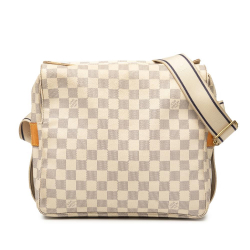 Louis Vuitton B Louis Vuitton White Damier Canvas Fabric Damier Azur Naviglio France