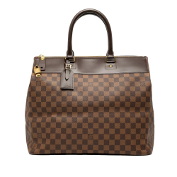Louis Vuitton B Louis Vuitton Brown Damier Canvas Fabric Damier Ebene Greenwich PM France