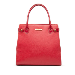 Burberry B Burberry Red Calf Leather Handbag United Kingdom