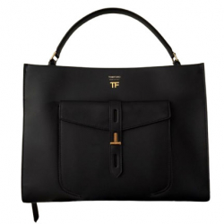 Tom Ford Hollywood Lether T Twist Medium Top Handle Bag