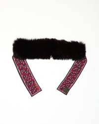 Louis Vuitton Fur Silk Scarf
