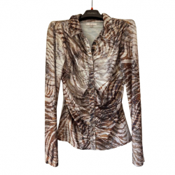 Guess Slim-Fit-Top mit Animal-Print