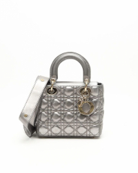 Christian Dior Small Metallic Lady Dior Bag